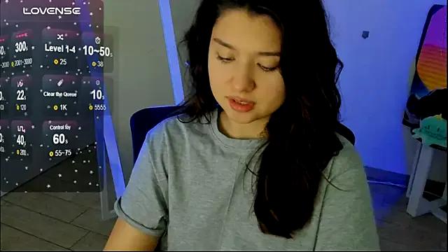 Sandra_Curly — Cream on the face